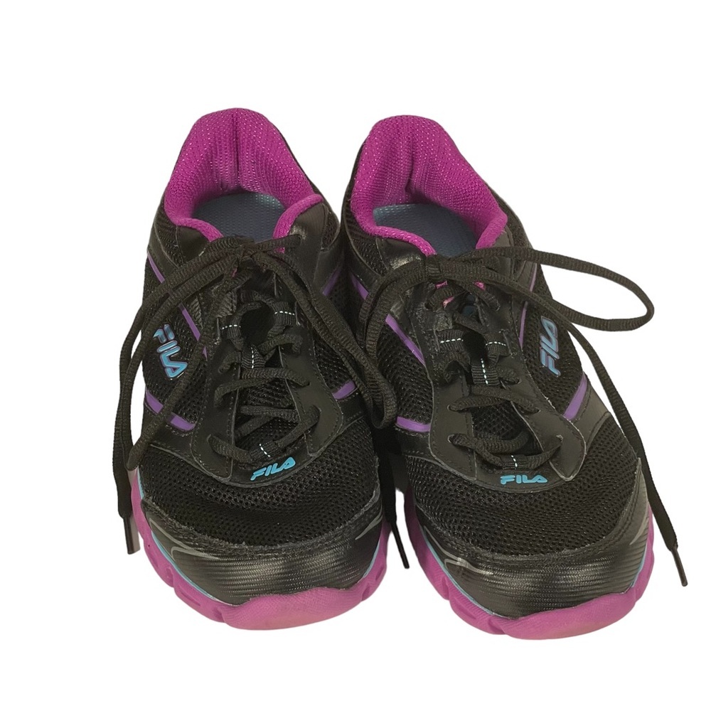 Fila Women’s Black Magenta DLS Foam 5HR-18039-986 Athletic Sneakers Sz 8